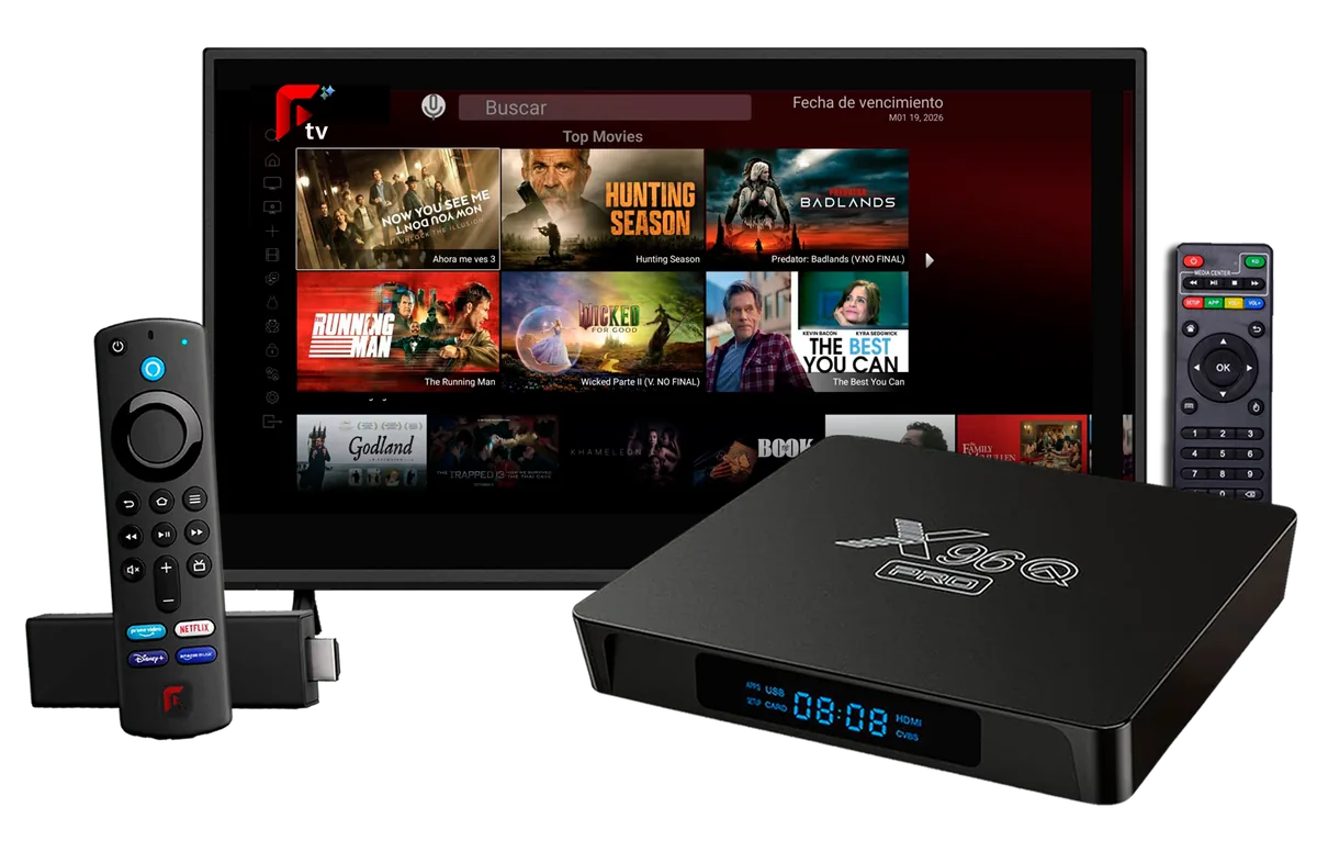 Devices compatible with Flix TV: Smart TV, Fire TV Stick and TV Box